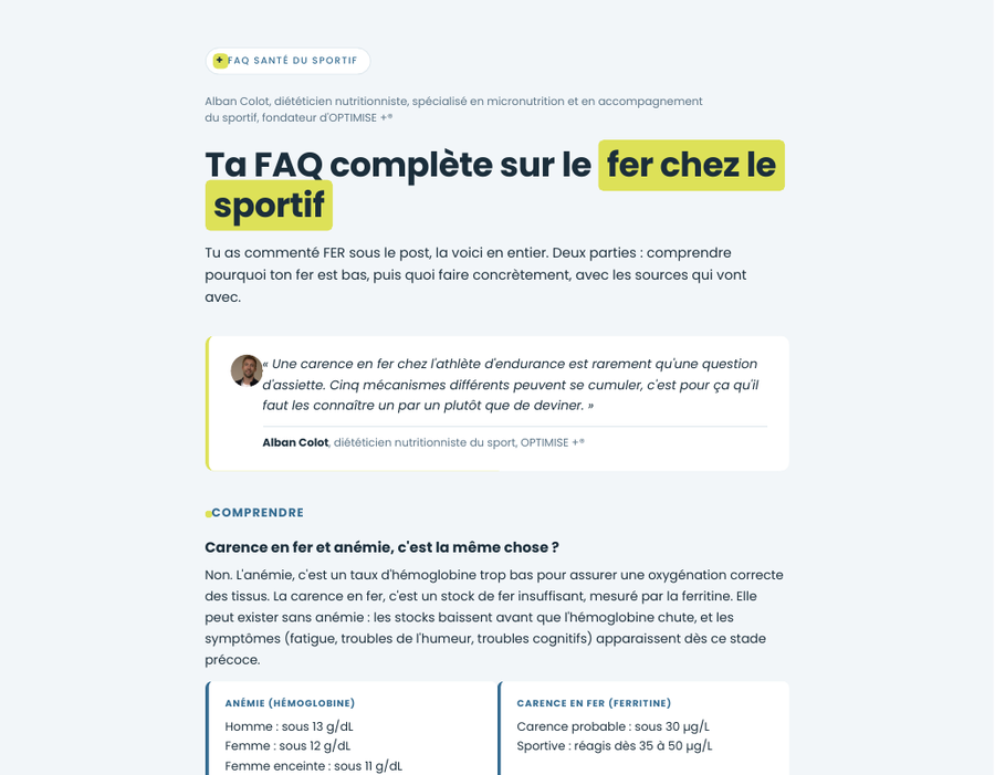 Couverture fer